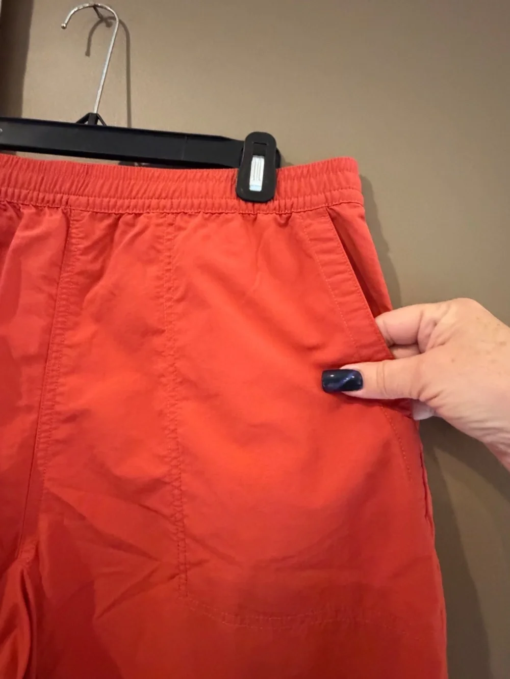 The North Face Men's Orange Swimming Trunks, Size Medium